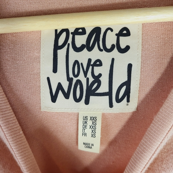 PEACE LOVE WORLD Long Sleeve Soft Shirt XXS - Picture 9 of 9